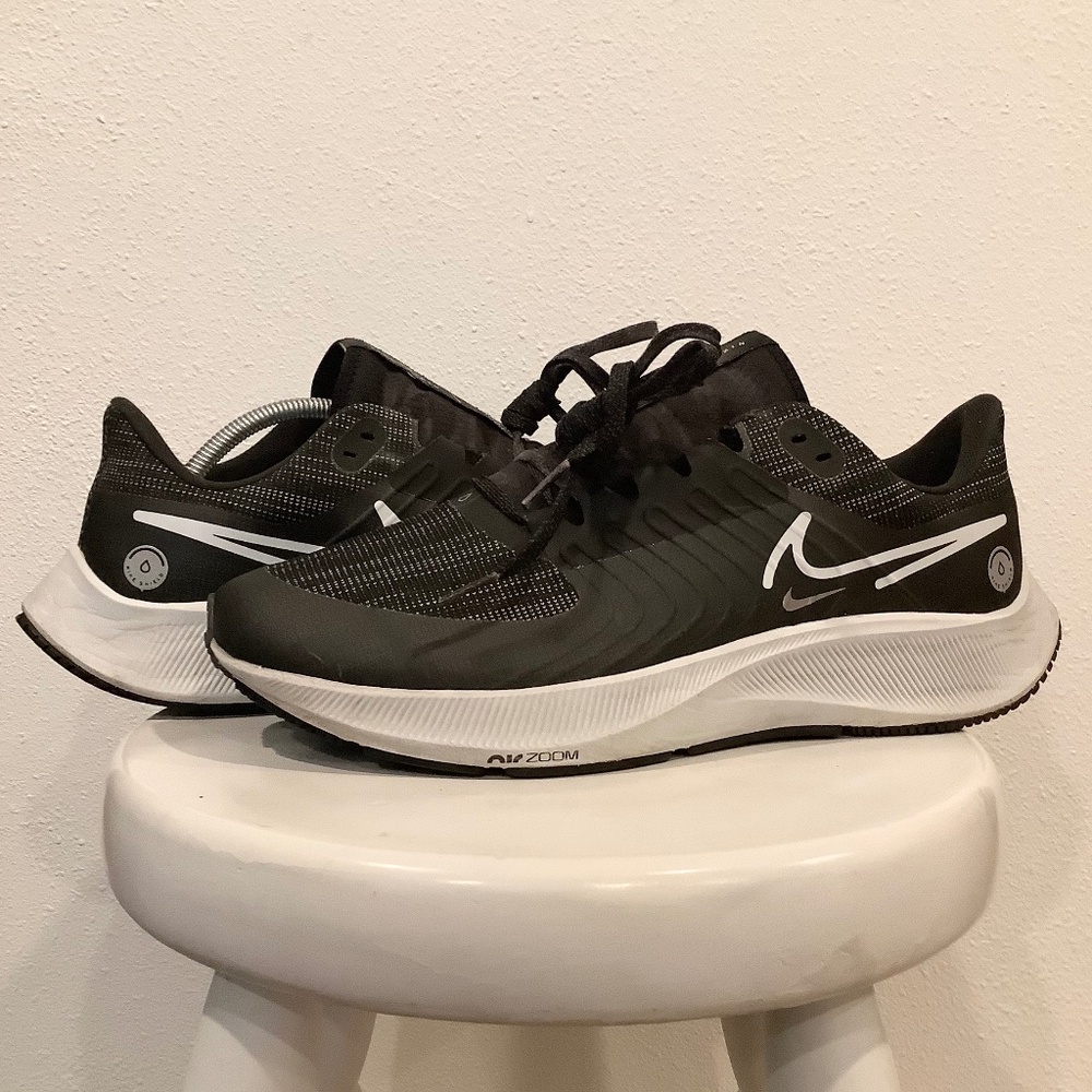 Mens Sz 12 - Nike Air Zoom Pegasus 38 Shield Black Shoes DC4073-001 *SEPARATION*